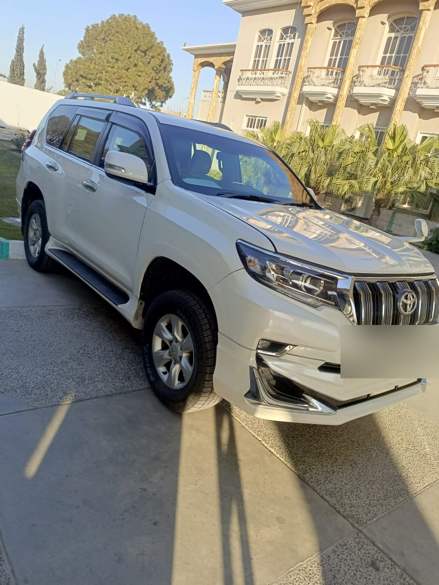 Toyota Land Cruiser Prado Armoured B6 (White) Rent a Car in Lahore